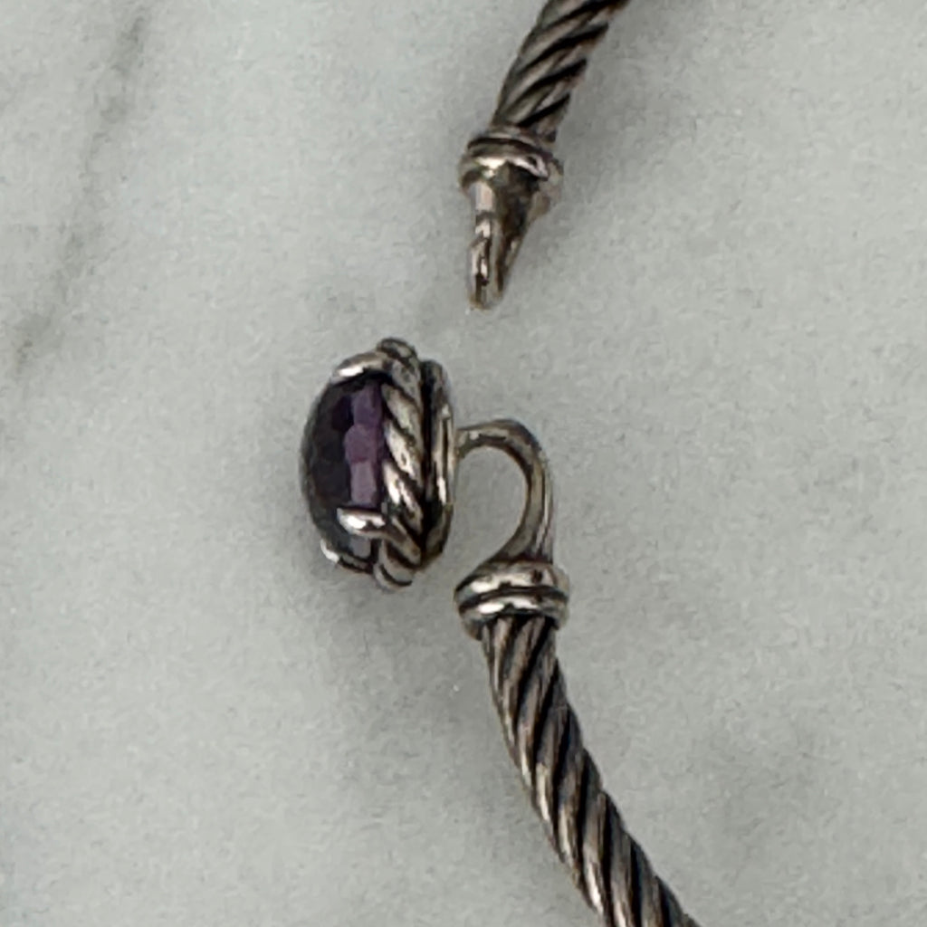 David Yurman Chatelaine Bracelet in Sterling Silver with Amethyst