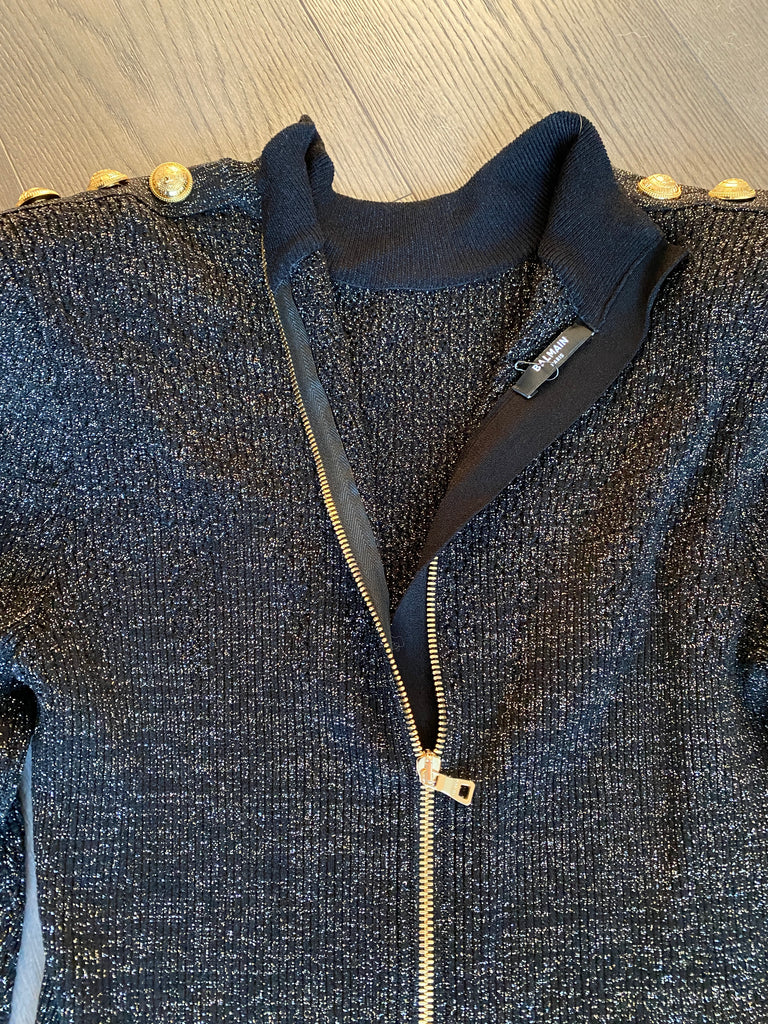 BALMAIN Knit Mini Dress, Size FR 44