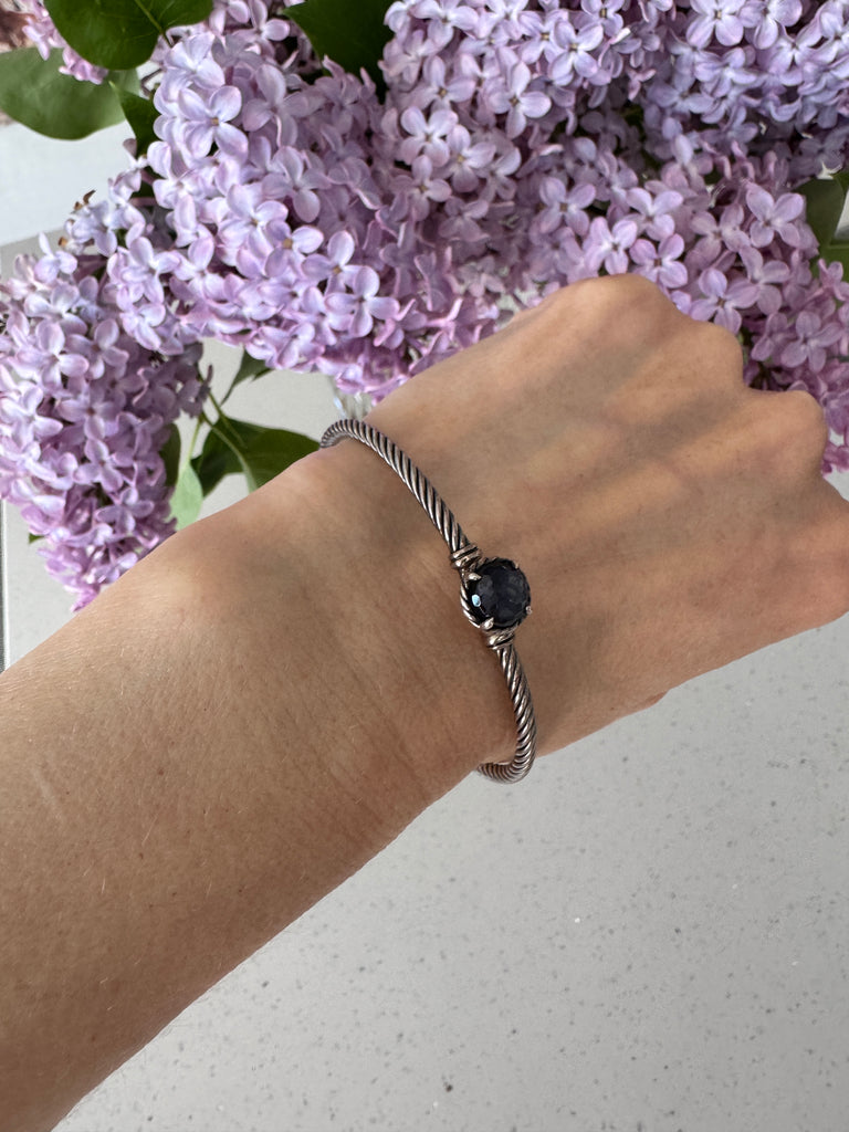 David Yurman Chatelaine Bracelet in Sterling Silver with Amethyst