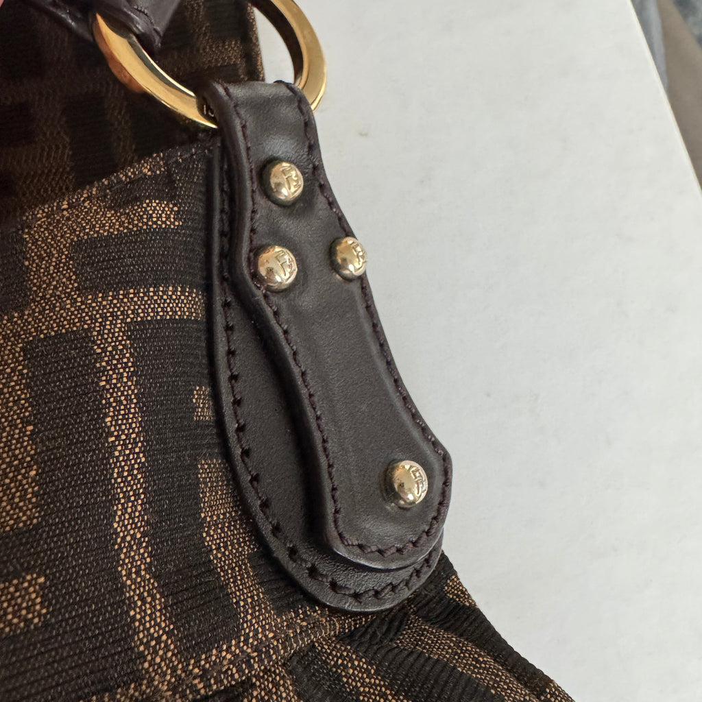 FENDI Zucca Medium Chef Flap Bag