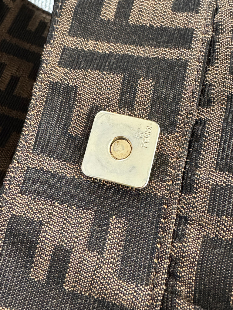 FENDI Zucca Medium Chef Flap Bag