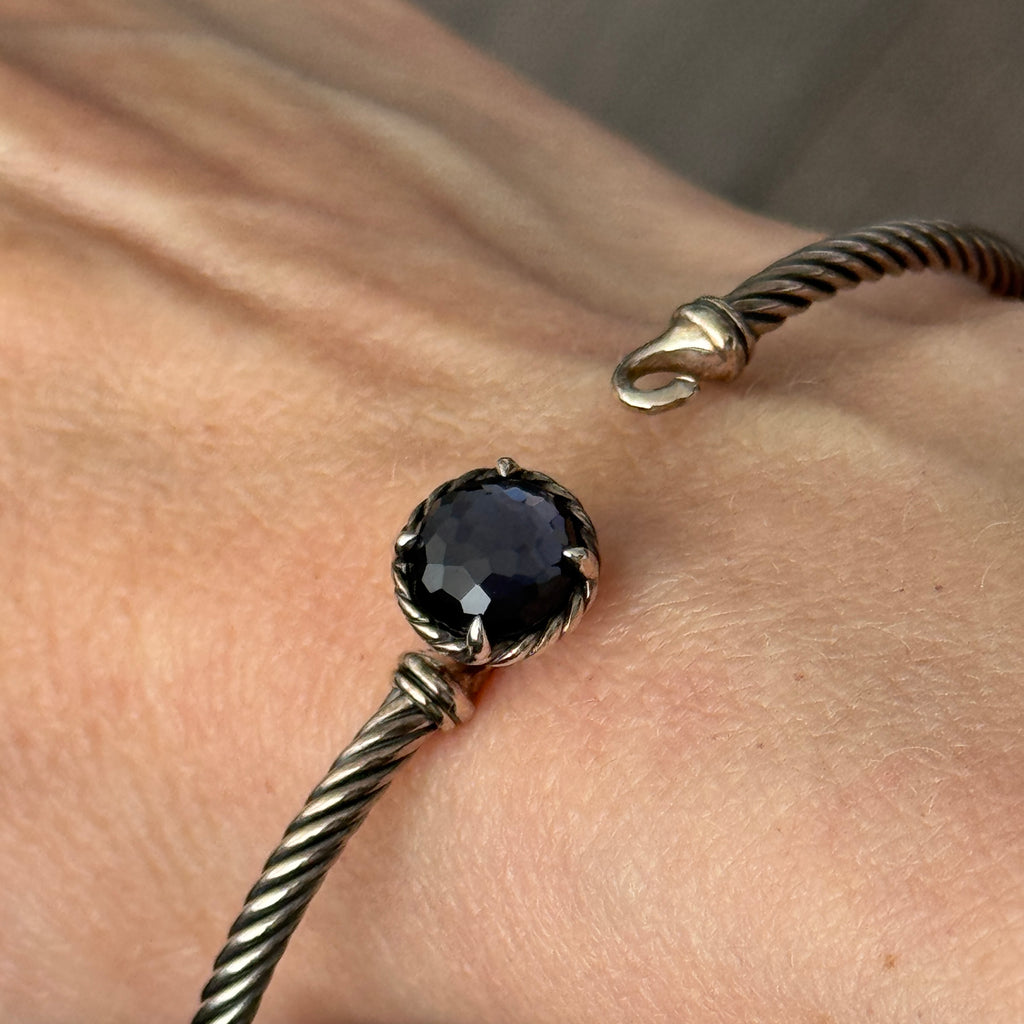 David Yurman Chatelaine Bracelet in Sterling Silver with Amethyst