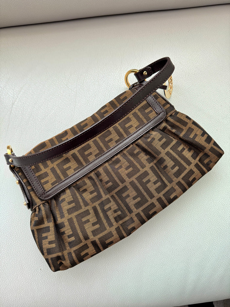 FENDI Zucca Medium Chef Flap Bag