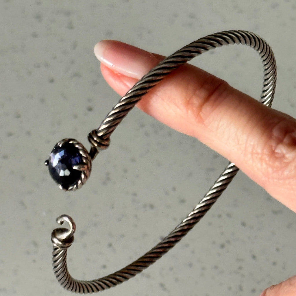 David Yurman Chatelaine Bracelet in Sterling Silver with Amethyst