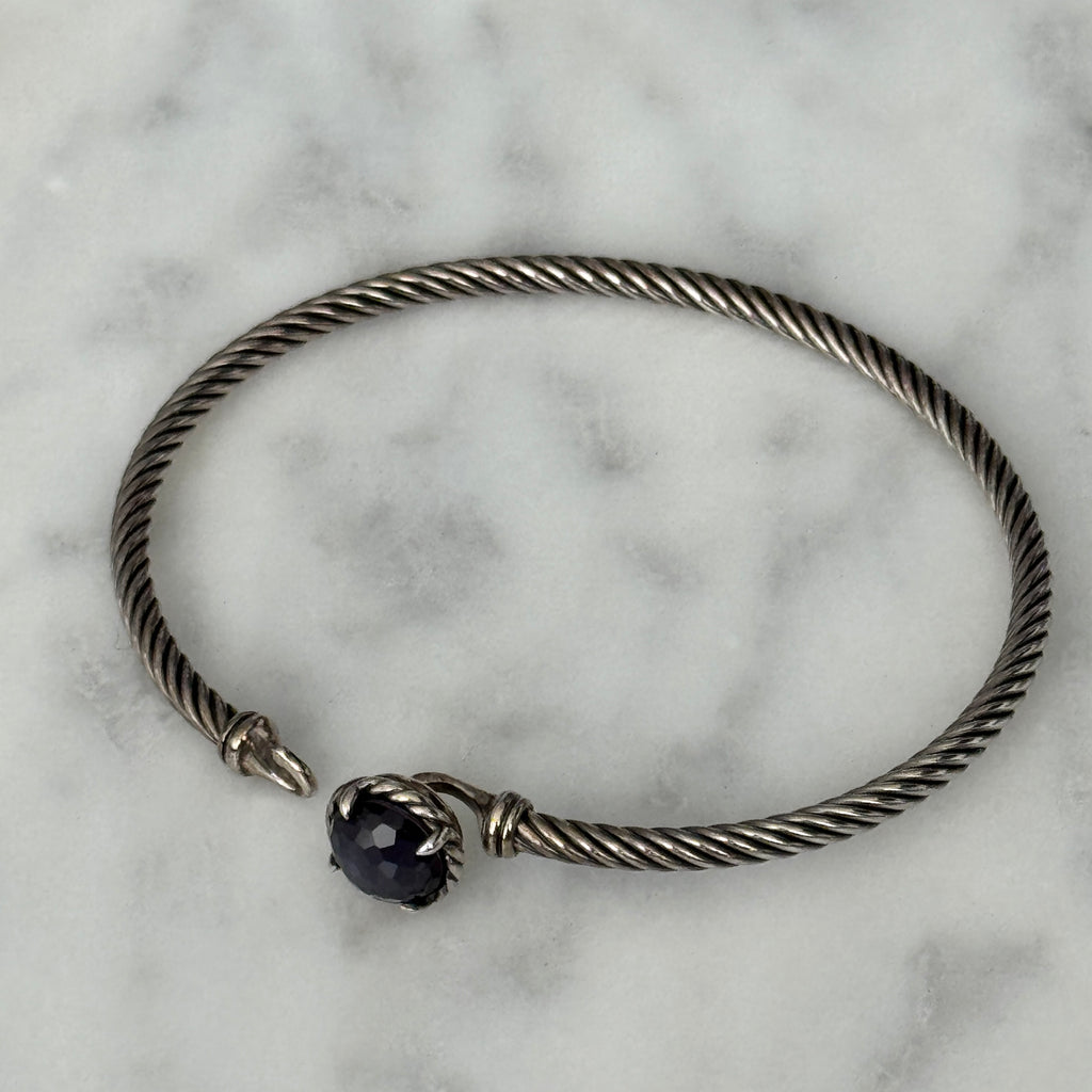 David Yurman Chatelaine Bracelet in Sterling Silver with Amethyst