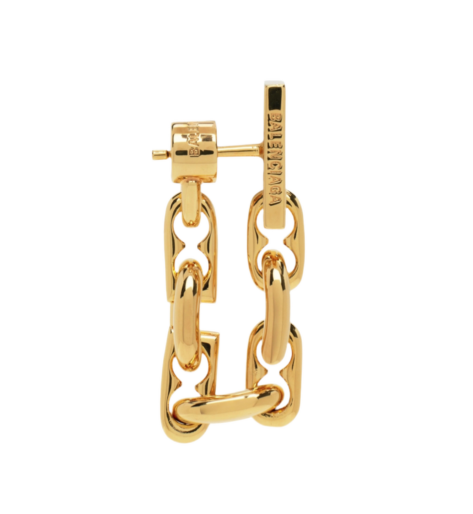 BALENCIAGA B-Link Chain Earrings