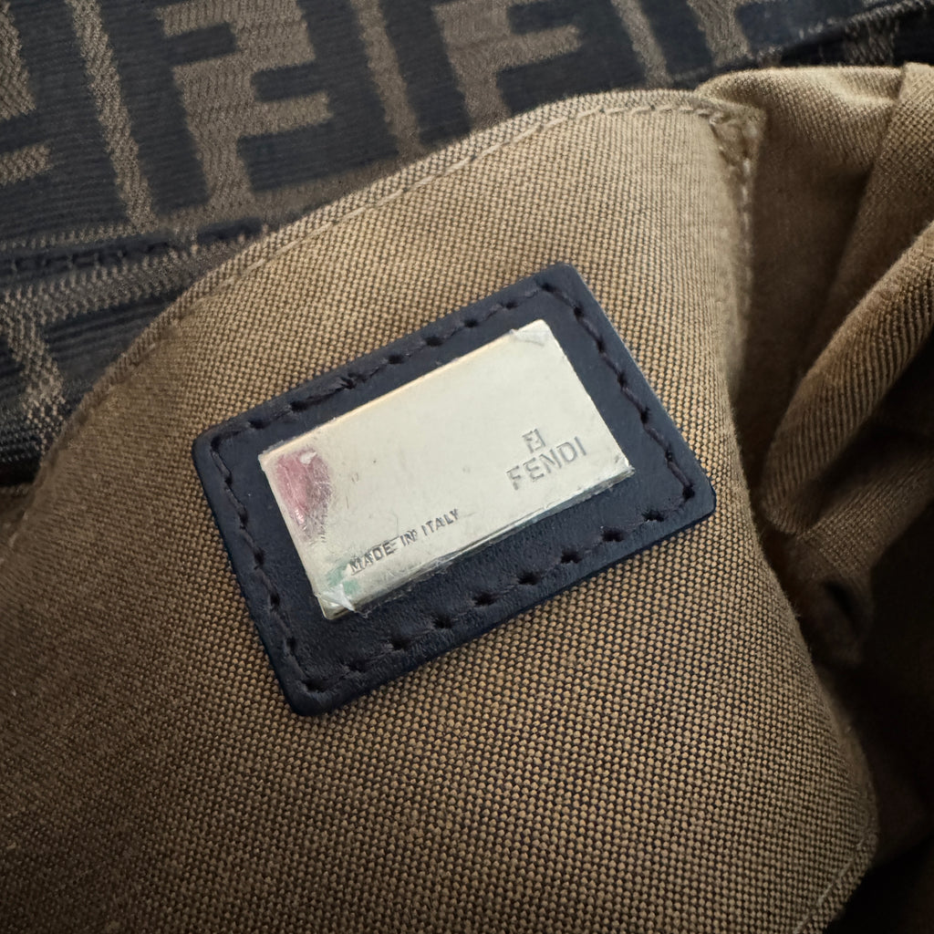 FENDI Zucca Medium Chef Flap Bag