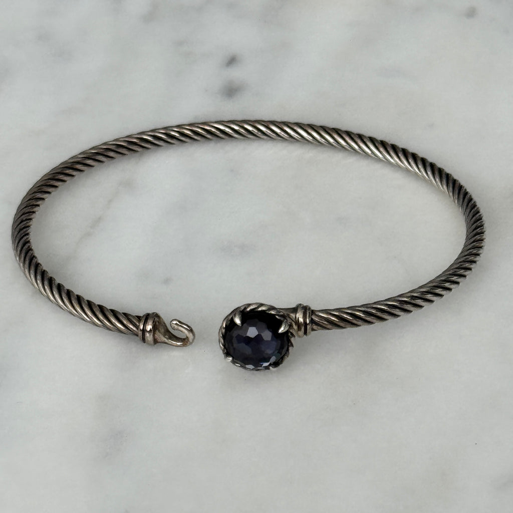 David Yurman Chatelaine Bracelet in Sterling Silver with Amethyst