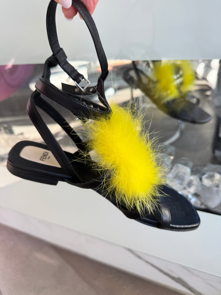 Fendi Monster Gladiator Sandals Size 37.5