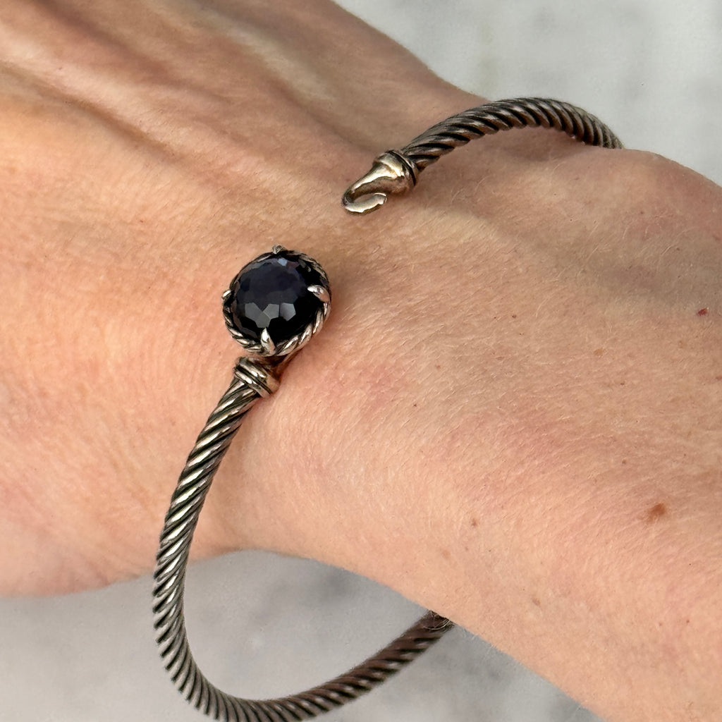 David Yurman Chatelaine Bracelet in Sterling Silver with Amethyst