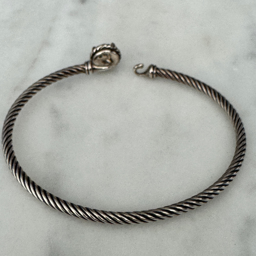 David Yurman Chatelaine Bracelet in Sterling Silver with Amethyst