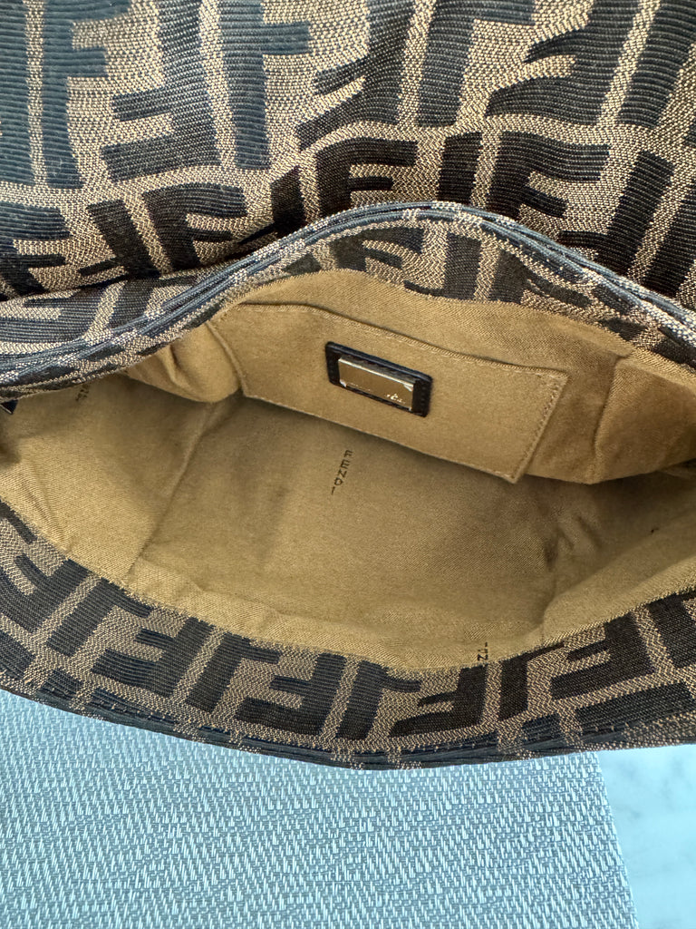 FENDI Zucca Medium Chef Flap Bag