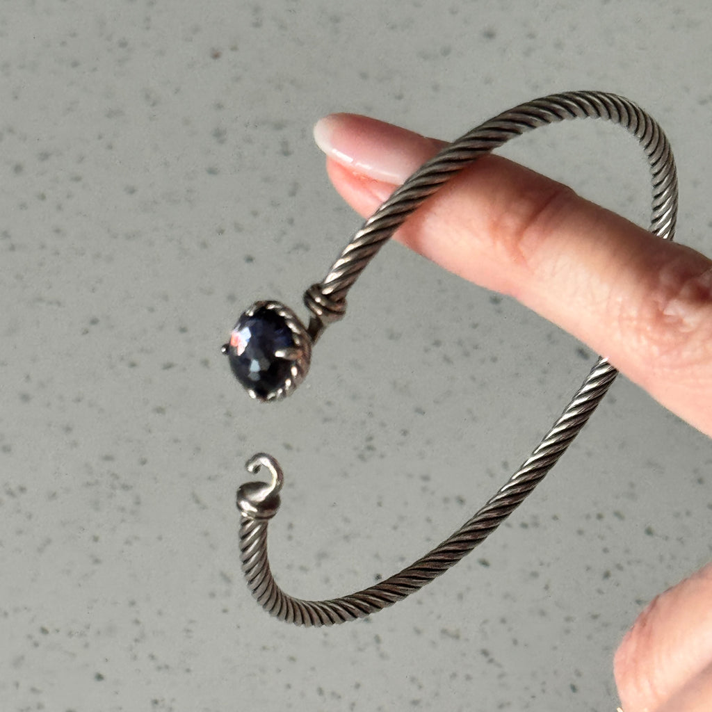 David Yurman Chatelaine Bracelet in Sterling Silver with Amethyst