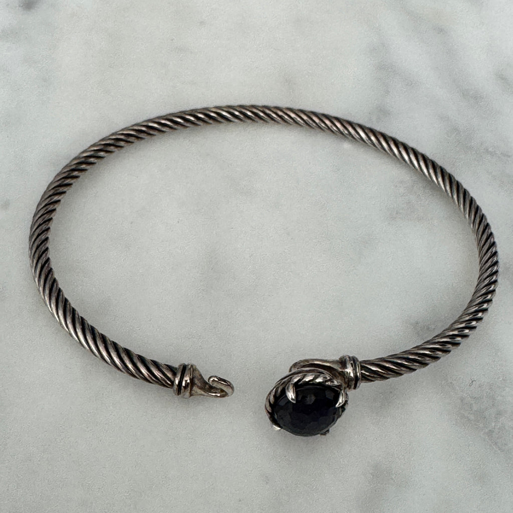 David Yurman Chatelaine Bracelet in Sterling Silver with Amethyst