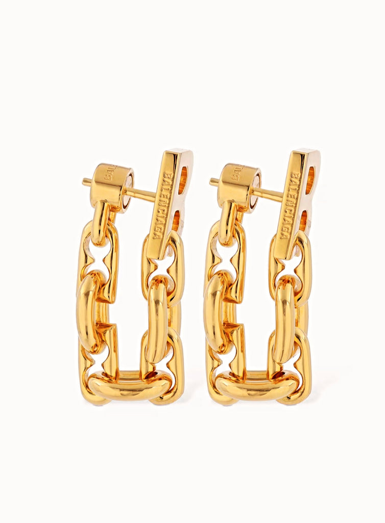 BALENCIAGA B-Link Chain Earrings