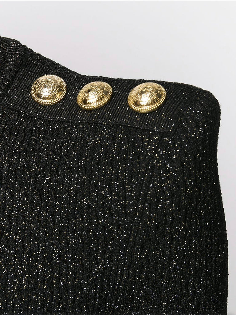 BALMAIN Knit Mini Dress, Size FR 44