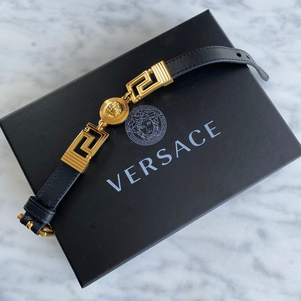 VERSACE leather bracelet