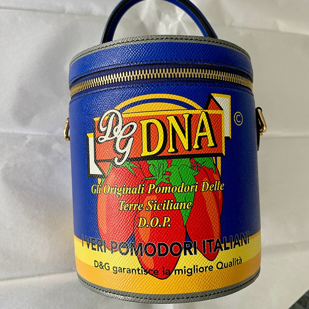 Dolce & Gabbana Blue DG Girls DNA Tomato Can Sling Bag
