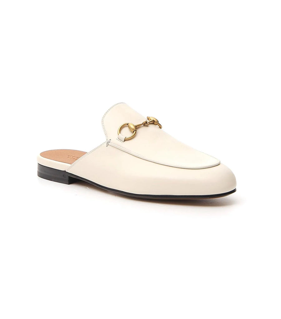 Gucci Princetown loafers in white leather, size 38