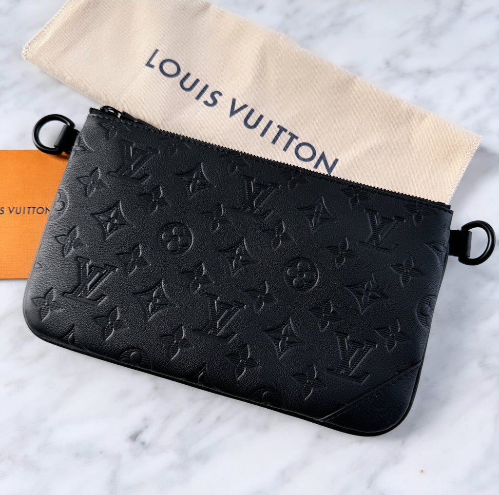 LOUIS VUITTON Monogram Empreinte leather Pouch Bag