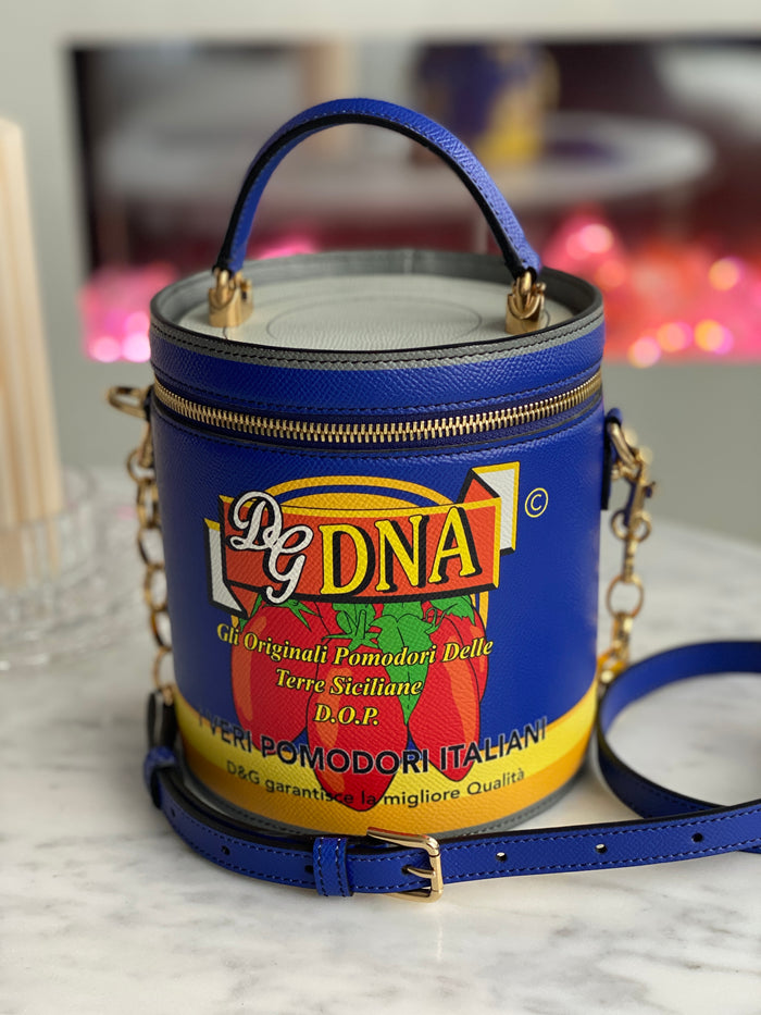 Dolce & Gabbana Blue DG Girls DNA Tomato Can Sling Bag