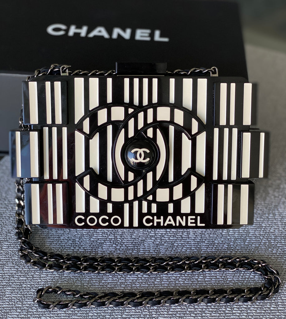 CHANEL 2014 Barcode Brick Lego Boy Shoulder Bag