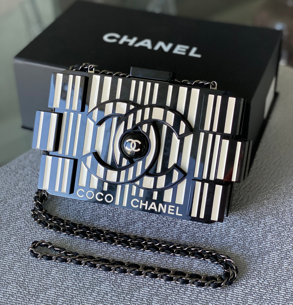 CHANEL 2014 Barcode Brick Lego Boy Shoulder Bag