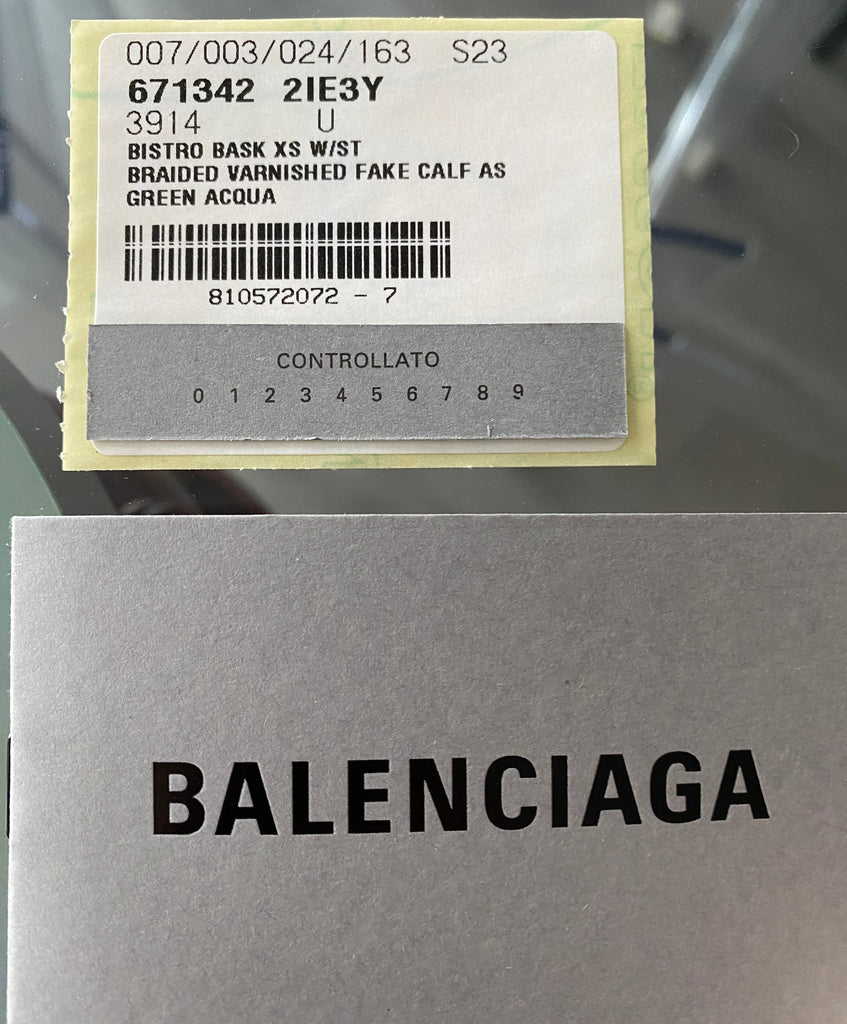 BALENCIAGA BISTRO XS BASKET IN MINT COLOUR