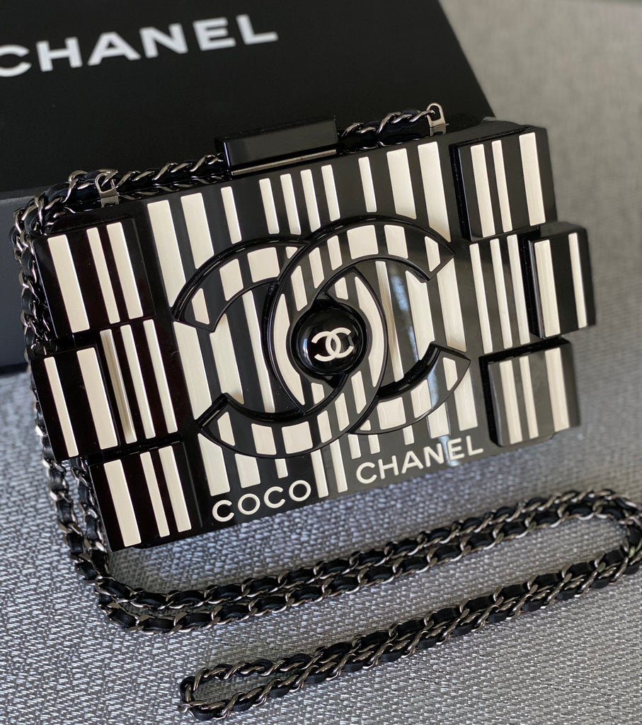 CHANEL 2014 Barcode Brick Lego Boy Shoulder Bag