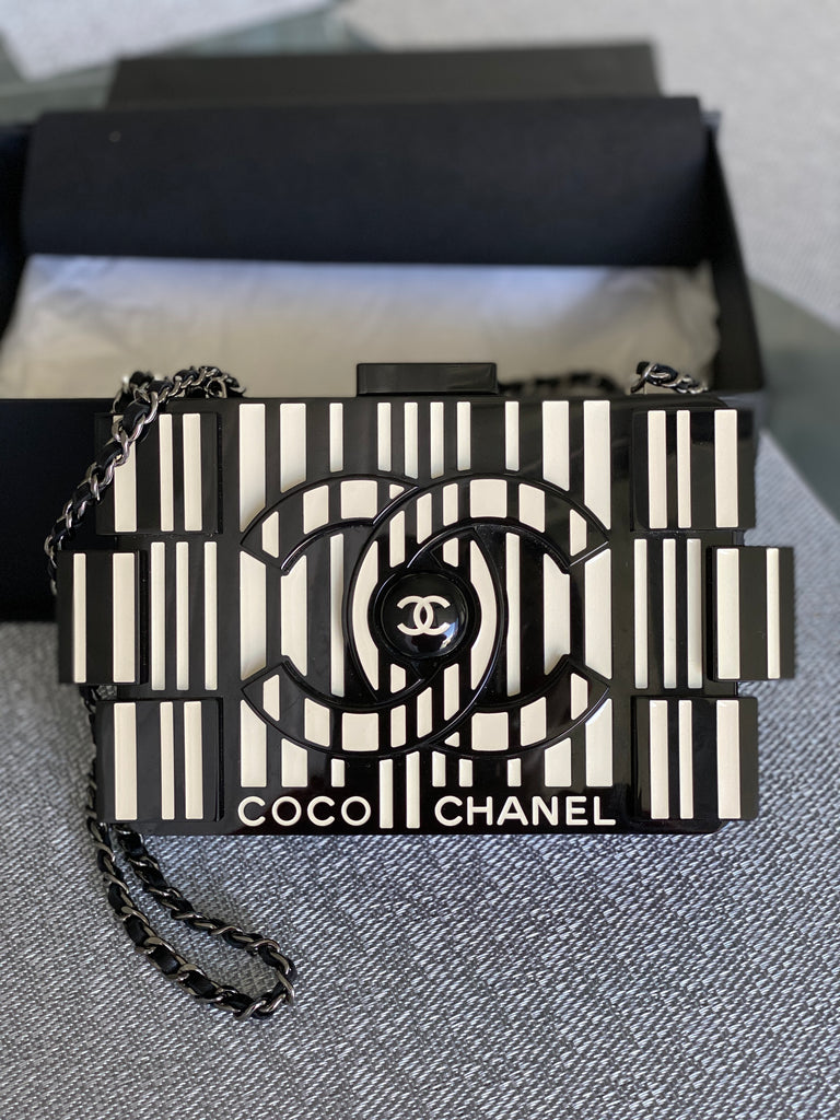 CHANEL 2014 Barcode Brick Lego Boy Shoulder Bag