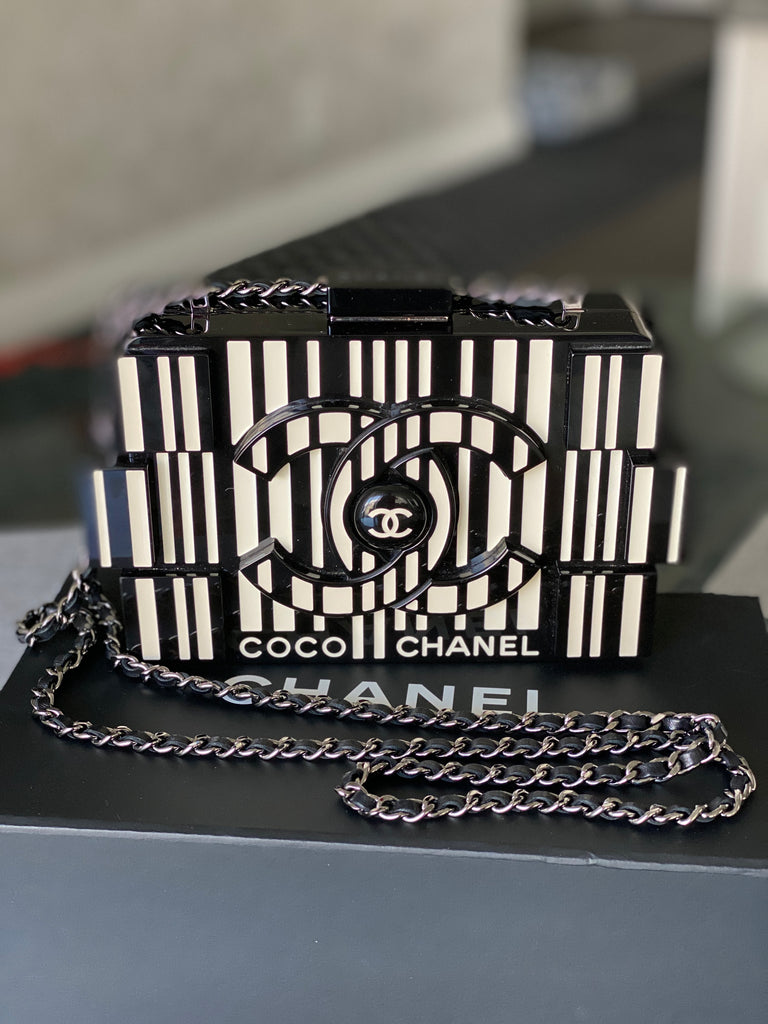 CHANEL 2014 Barcode Brick Lego Boy Shoulder Bag