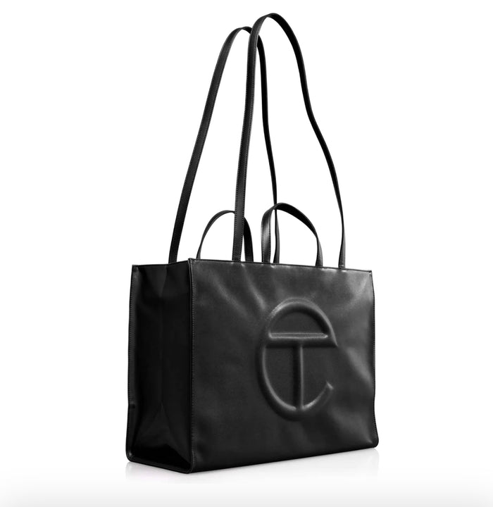 TELFAR Large Black Shopping Bag
