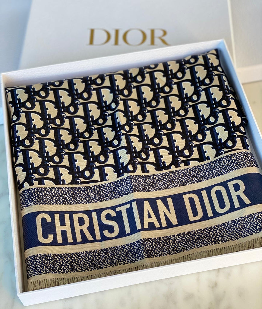 Dior Oblique Diortwin 70 Square Scarf