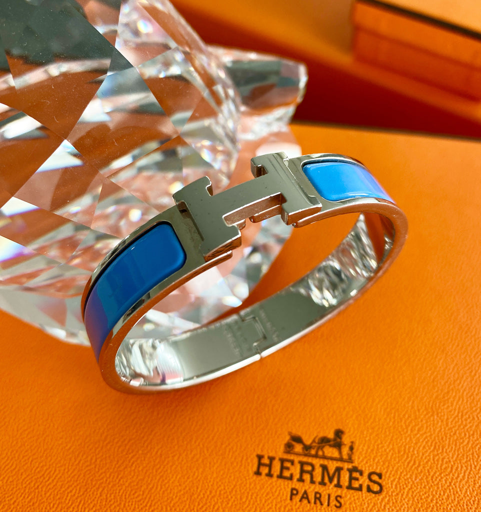 Hermes Silver Clic H Bracelet | Bracelet shops, Silver, Accessories