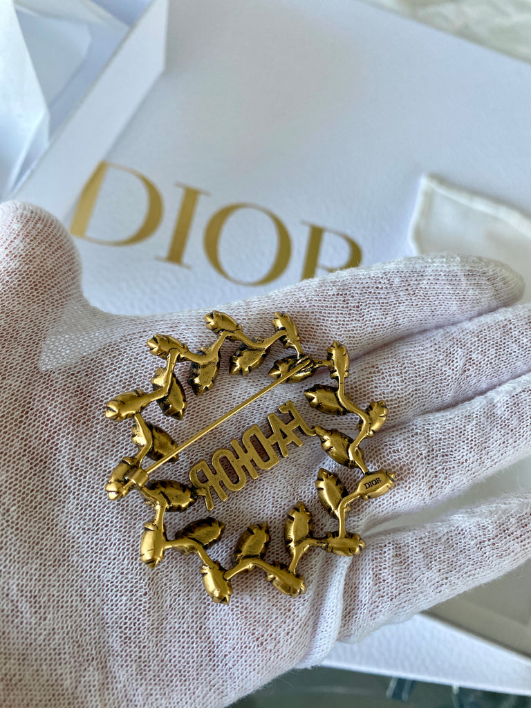 DIOR J'adior Laurel Wreath Brooch