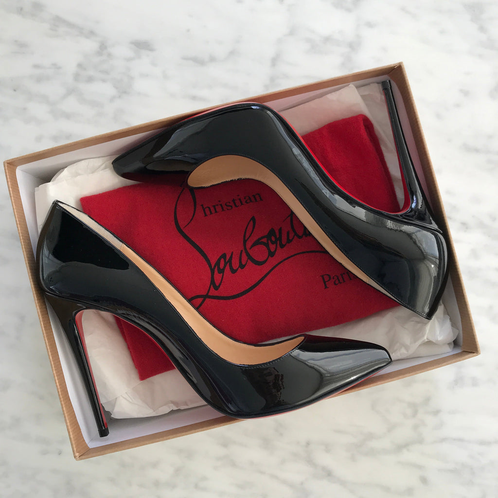 Christian Louboutin So Kate Patent Leather Pumps, size 37