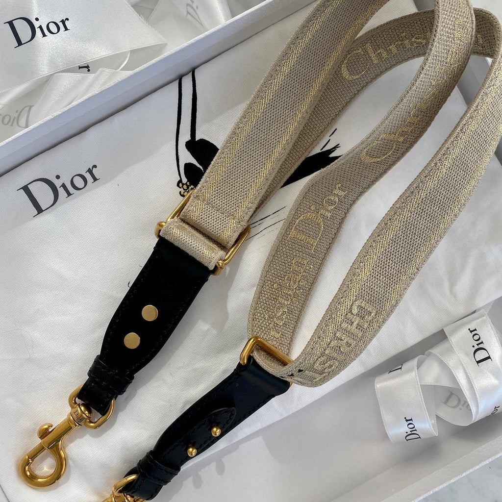 CHRISTIAN DIOR PARIS' Embroidery Shoulder Strap