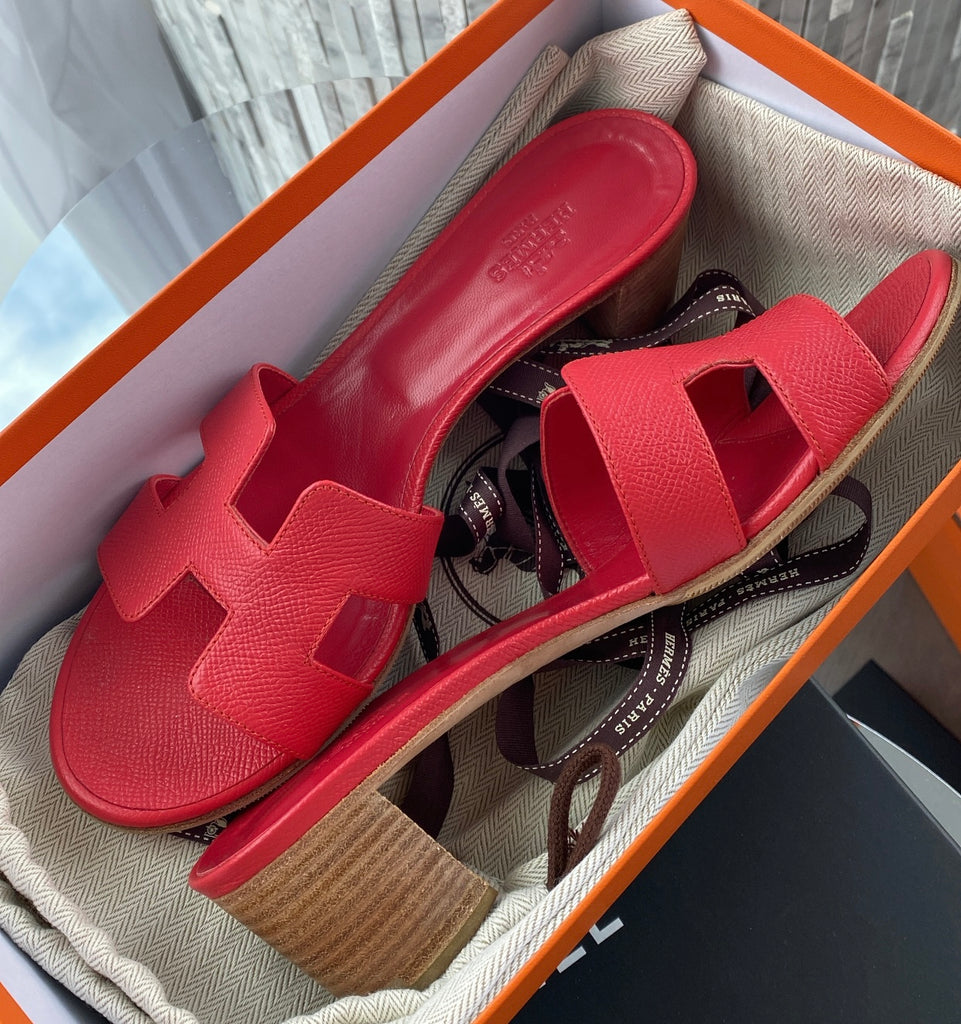 Hermes Oasis Sandals, size 37