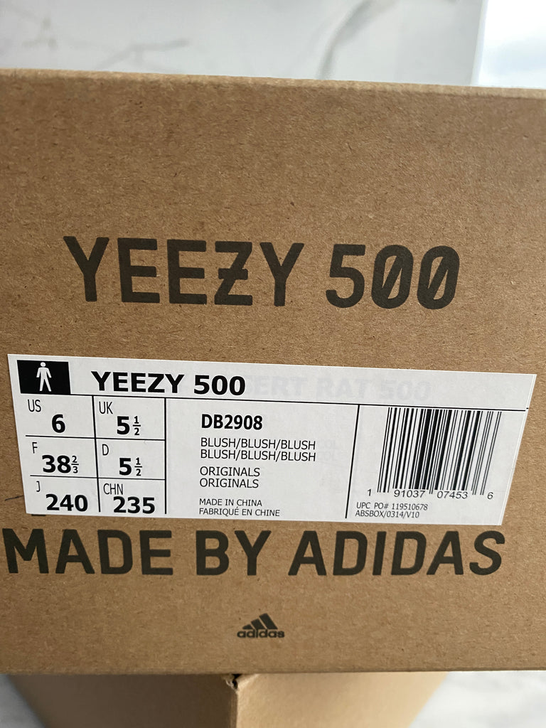 ADIDAS Yeezy 500 sneakers, Size US 6, UK 5.5.